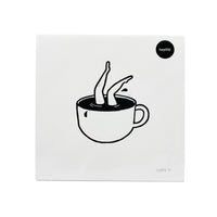 Never Enough Coffee Print - Black
