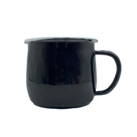 Enamel Potbelly Cup - Black