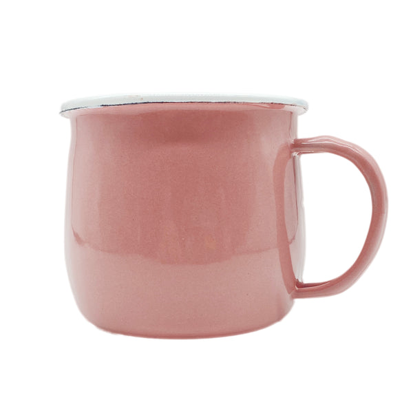 Enamel Potbelly Cup - Pink